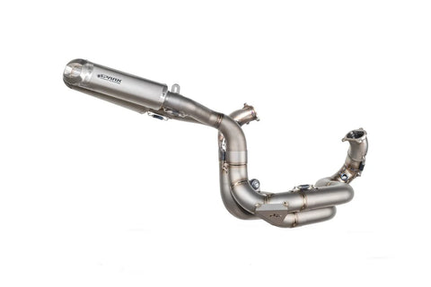 Spark Racing Rectangular Underseat Full Exhaust System Titanium