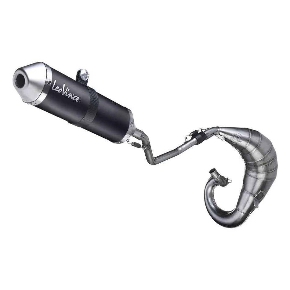 LeoVince X-Fight Black Edition Full Exhaust System SS Derbi