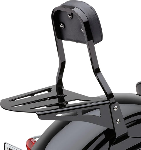 Cobra Formed-Style Sissy Bar Luggage Rack Black