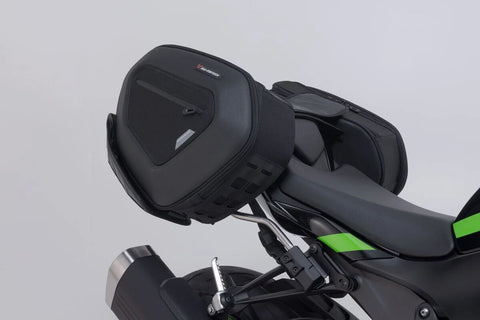 SW-Motech PRO Blaze H Saddlebag Set with Edge Protection & Heat Guard — Kawasaki 40th Annivers…
