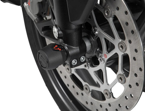 SW-Motech Front Axle Slider Set Black Kawasaki Z900