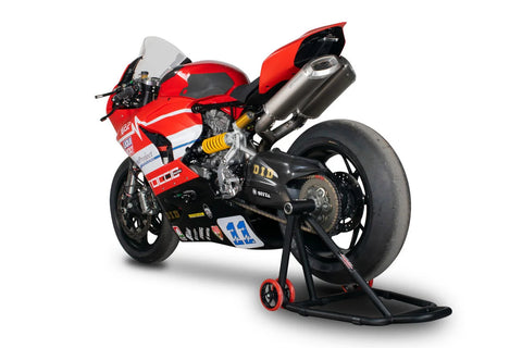 Spark Racing Rectangular Underseat Full Exhaust System Titanium
