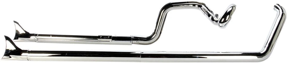 Cobra True Duals Exhaust System Chrome with Fishtail Tips (6988)