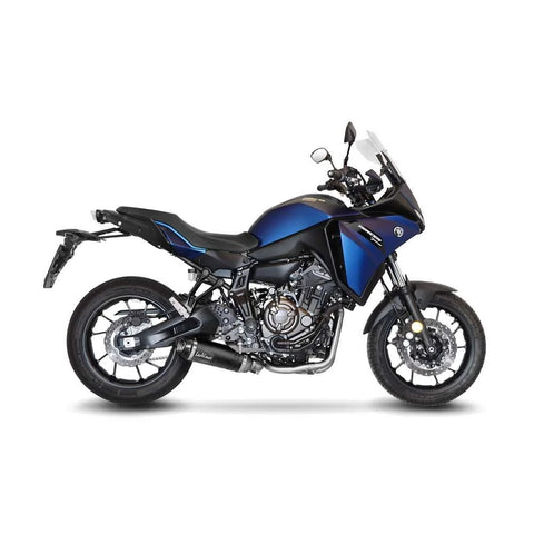 LeoVince LV One EVO Black Edition Stainless Steel Exhaust System with CAT Yamaha Tracer 7