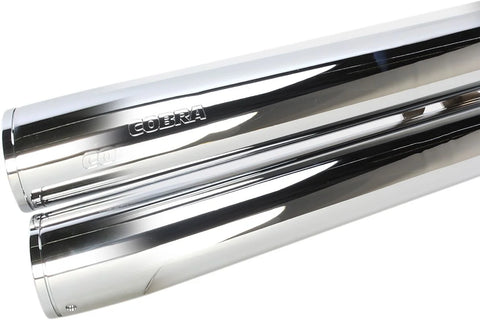 Cobra Hot Rod Speedster Long 2-into-2 Straight-Cut Exhaust System Triple-Chrome (1926T)