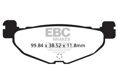 EBC Organic Rear Brake Pads SFAC408