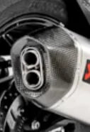 Akrapovic End Cap Set Carbon Kawasaki Versys
