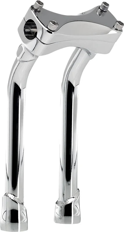 Biltwell Chrome 10" Oversized Murdock Pullback Risers
