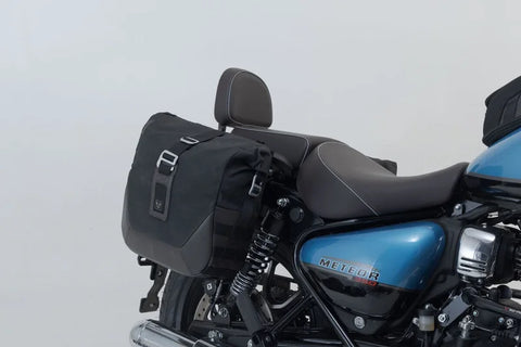 SW-Motech Legend Gear LC2 Side Bag System Black Edition — Royal Enfield Meteor