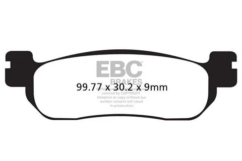 EBC Organic Front & Rear Brake Pads SFAC275