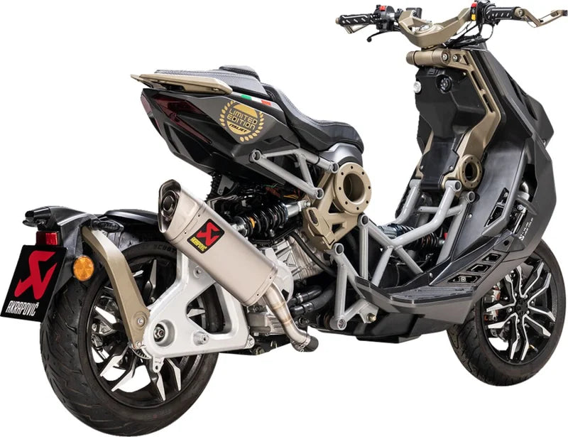 Akrapovic Slip-on Line Muffler Titanium Italjet Dragster