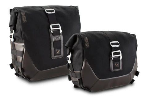 SW-Motech Legend Gear LC1 & LC 2 Side Bag System Brown Edition — Royal Enfield Guerrilla