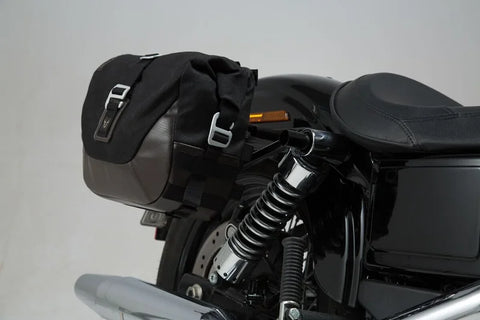 SW-Motech Legend Gear LC2 Side Bag System Brown Edition — Harley-Davidson Dyna Wide Glide