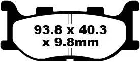 EBC Sintered Metal Front & Rear Brake Pads SFA199HH