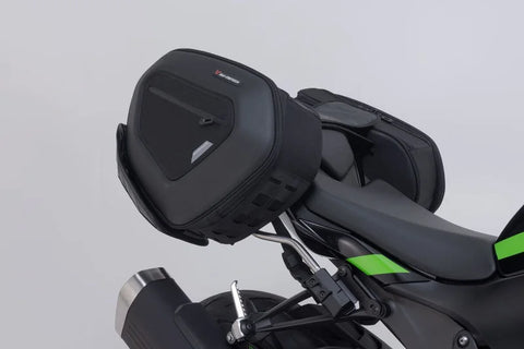 SW-Motech PRO Blaze H Saddlebag Set with Edge Protection & Heat Guard — Kawasaki 40th Annivers…