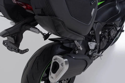 SW-Motech PRO Blaze H Saddlebag Set with Edge Protection & Heat Guard — Kawasaki 40th Annivers…