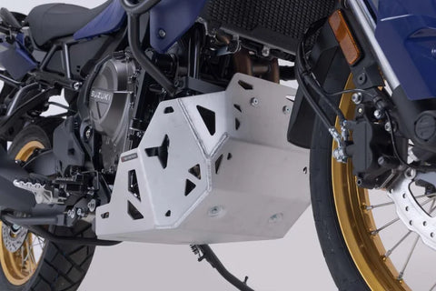 SW-Motech Engine Guard Silver — Suzuki V-Strom