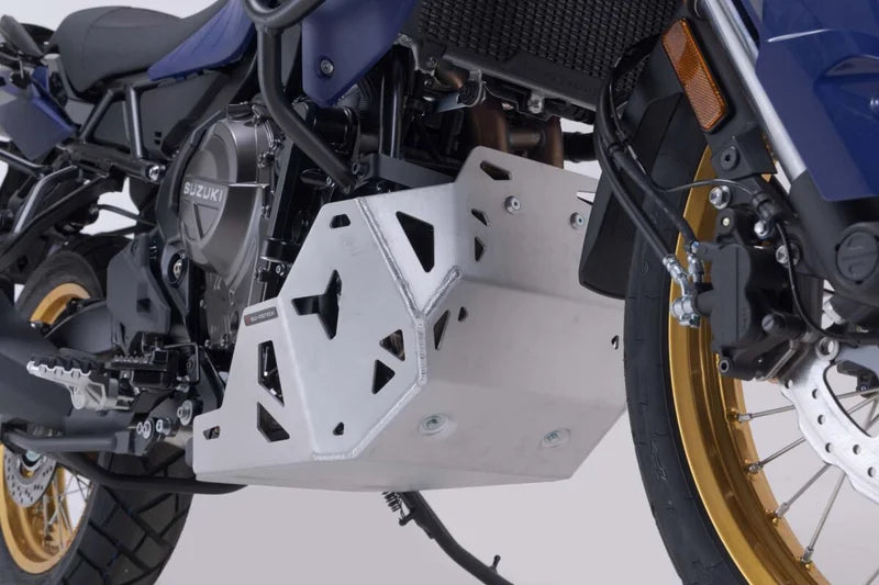SW-Motech Engine Guard Silver — Suzuki V-Strom