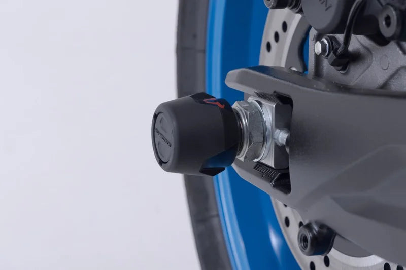 SW-Motech Front Axle Slider Set — Suzuki GSX 8S