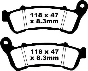 EBC Organic Front Brake Pads FA388