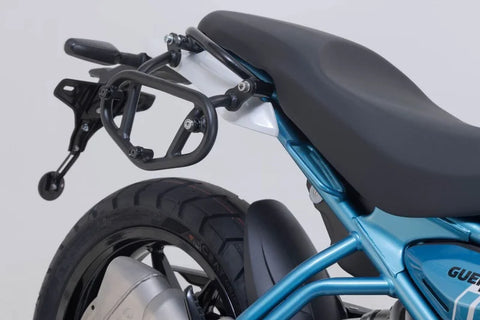 SW-Motech Legend Gear LC1 & LC 2 Side Bag System Black Edition — Royal Enfield Guerrilla