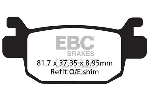 EBC Organic Front & Rear Brake Pads SFAC415