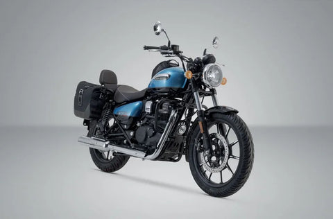 SW-Motech Legend Gear LC2 Side Bag System Black Edition — Royal Enfield Meteor