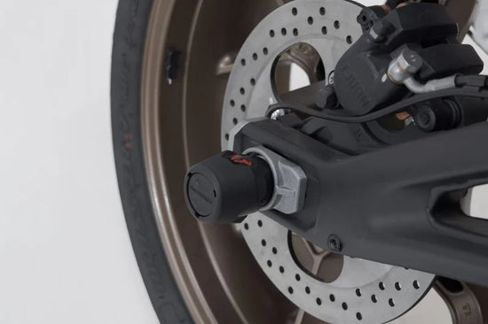 SW-Motech Rear Axle Slider Set Black Zero SR/F