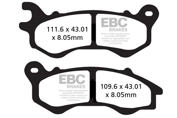 EBC Organic Front Brake Pads SFAC603