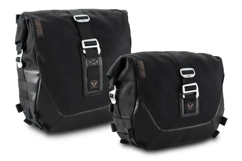 SW-Motech Legend Gear LC1 & LC 2 Side Bag System Black Edition — Royal Enfield Guerrilla