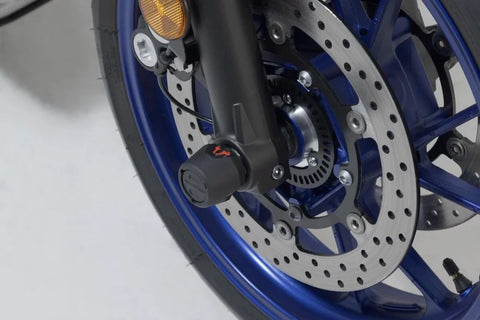 SW-Motech Front Axle Slider Set Black Yamaha MT-07 / Yamaha XSR700