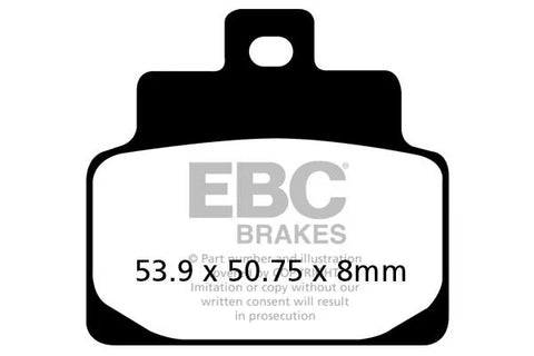 EBC Organic Front & Rear Brake Pads SFAC301