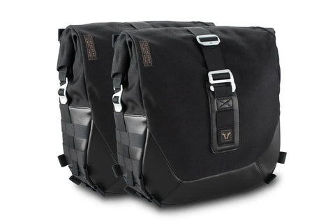 SW-Motech Legend Gear LC2 Side Bag System Black Edition — Harley-Davidson Dyna Wide Glide