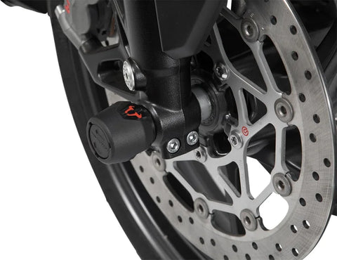 SW-Motech Front Axle Slider Set Black Kawasaki Z900