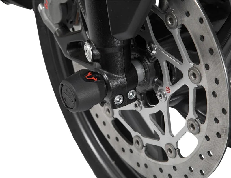 SW-Motech Front Axle Slider Set Black Kawasaki Z900