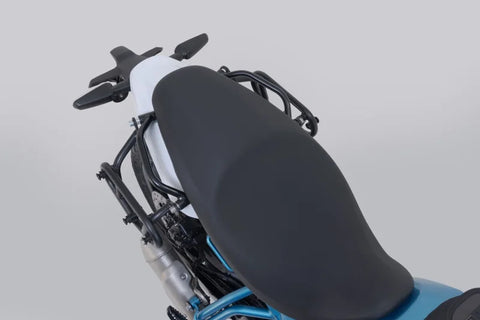 SW-Motech Legend Gear LC1 & LC 2 Side Bag System Black Edition — Royal Enfield Guerrilla