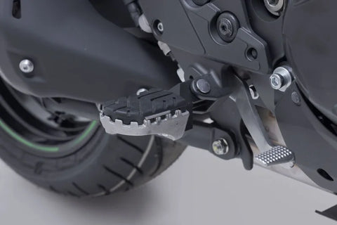 SW-Motech Ion Footrest Kit Black — Kawasaki Versys