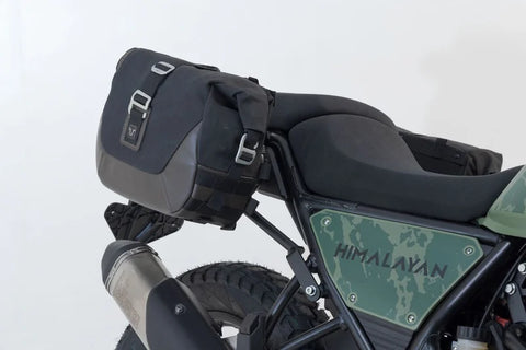 SW-Motech Legend Gear LC1 & LC 2 Side Bag System Brown Edition — Royal Enfield Sleet / Himalay…