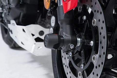 SW-Motech Front Axle Slider Set Black Yamaha Tracer 9