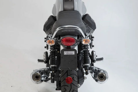 SW-Motech Legend Gear LC2 Side Bag System Black Edition — Moto Guzzi