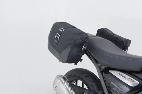 SW-Motech Legend Gear LC1 & LC 2 Side Bag System Black Edition — Triumph Scrambler X / Speed