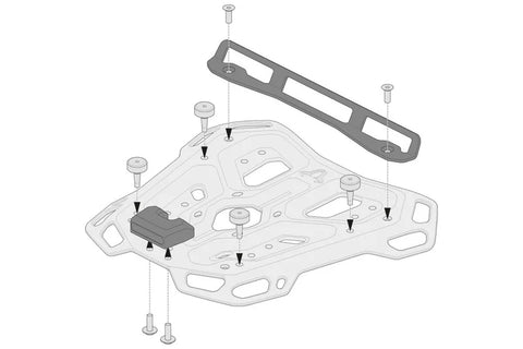 SW-Motech Adapter Kit Adventure-rack Black For Shad 2