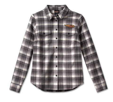 Genuine Harley-Davidson® Women's 120th Anniversary Retro Flannel Shirt 96745-23VW