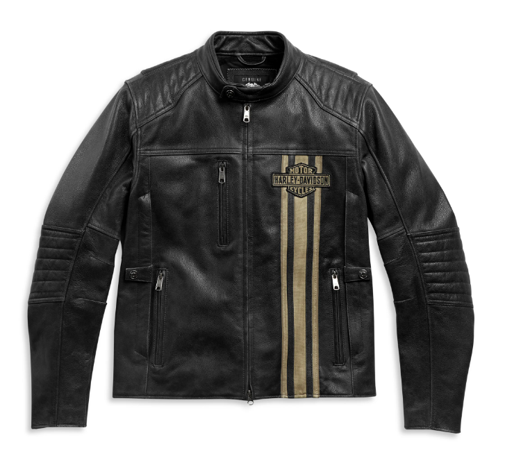 Giacca in pelle da uomo originale Harley-Davidson® H-D™ Triple Vent Passing Link Ii 98005-21EM