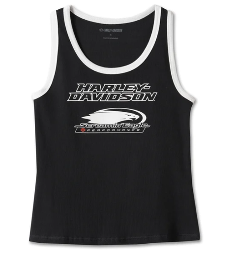 Harley-Davidson® Women's Screamin' Eagle Ribbed Tank Screaming 97582-23VW Screaming