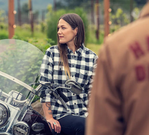 Harley-Davidson® Women's Retro Buffalo Plaid Shirt 96277-23VW