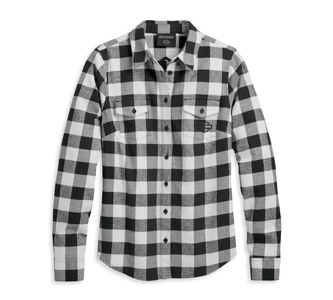 Harley-Davidson® Women's Retro Buffalo Plaid Shirt 96277-23VW