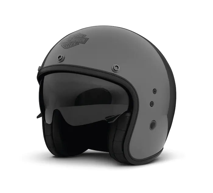 bike helmets harley davidson Harley-Davidson Fire Breather Ultra-Light J02 Half Motorcycle Helmet D riders gets a color and graphic upgrade in our Busby Ultra Harley Davidson Matte Black Half