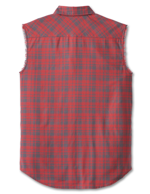 Genuine Harley-Davidson® Blowout Red Plaid Vest 96889-23VM