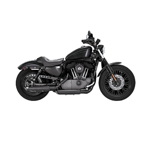 VANCE & HINES, TWIN SLASH 3″ SLIP-ONS BLACK 46839